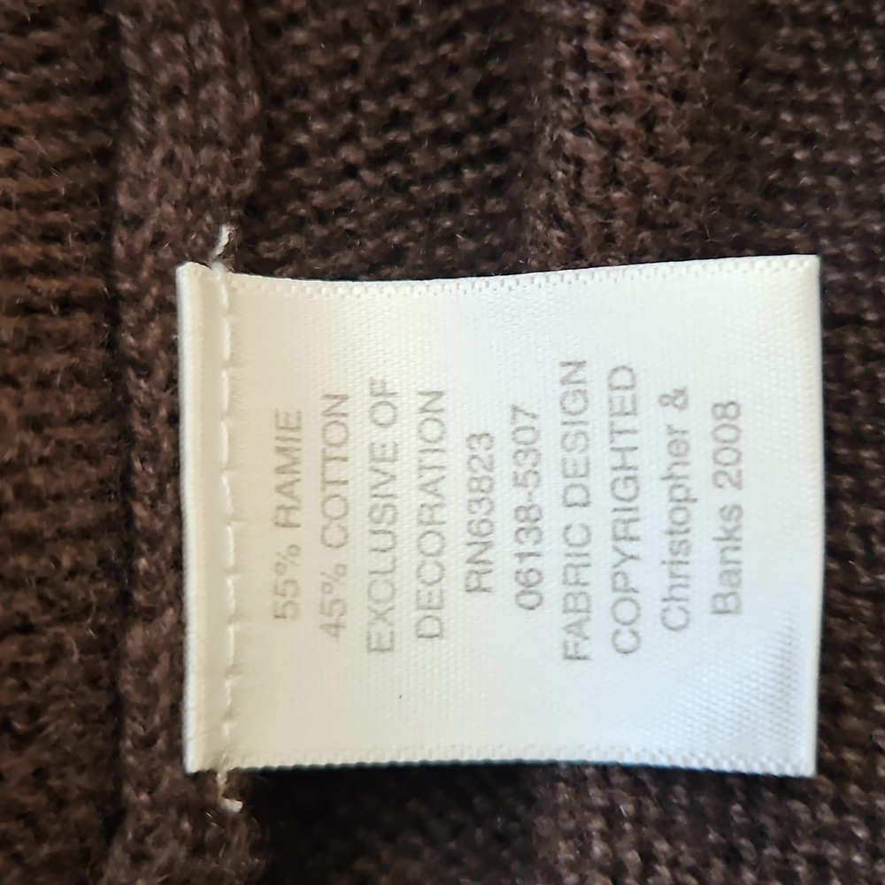 Autumn Leaf Embroidered Knit Vest Women's Large Acorns Birds Cottagecore Grandma - Picture 8 of 9